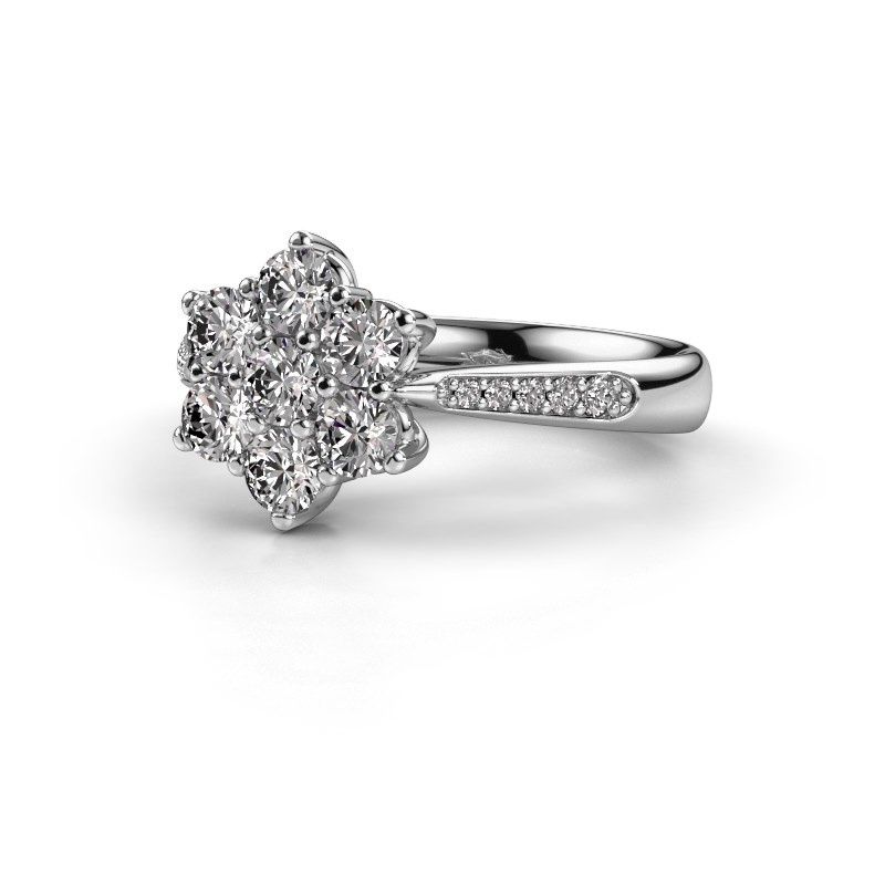 Afbeelding van Verlovingsring Chantal 2 950 platina diamant 0.10 crt
