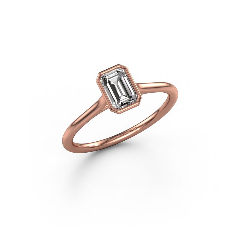 Engagement ring Lavon EME 585 rose gold diamond 0.90 crt