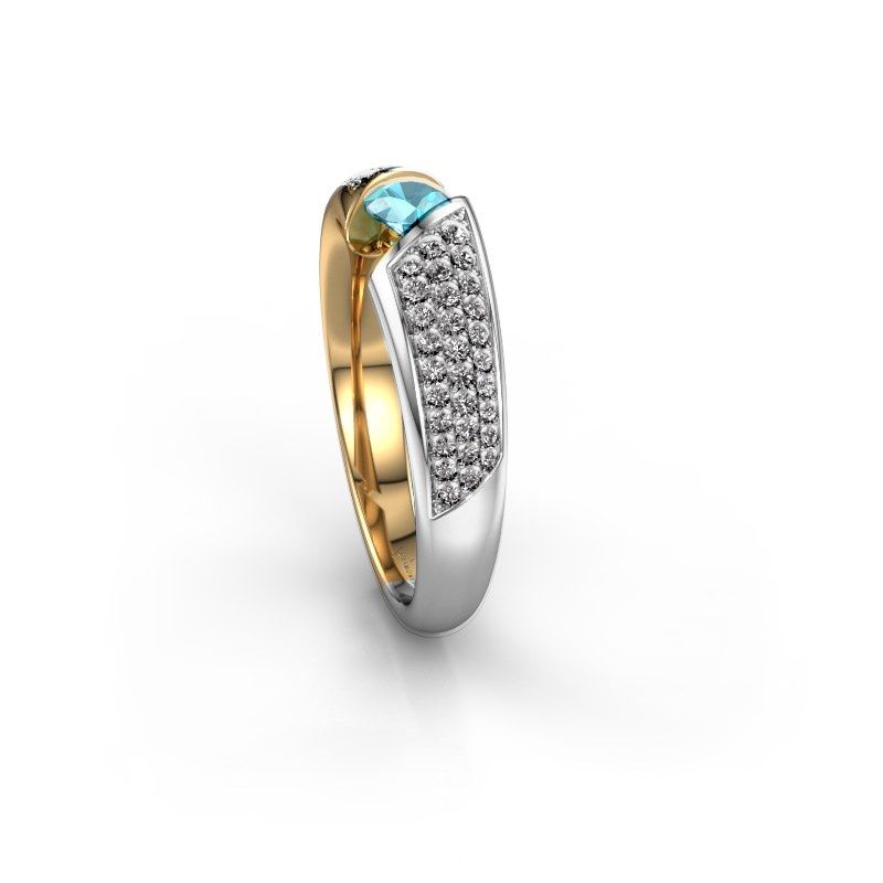 Image of Ring Hojalien 3<br/>585 gold<br/>Blue topaz 4 mm