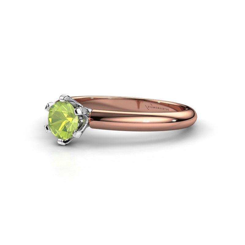 Image de Bague de fiançailles Tiffy 1<br/>585 or rose<br/>Péridot 5 mm