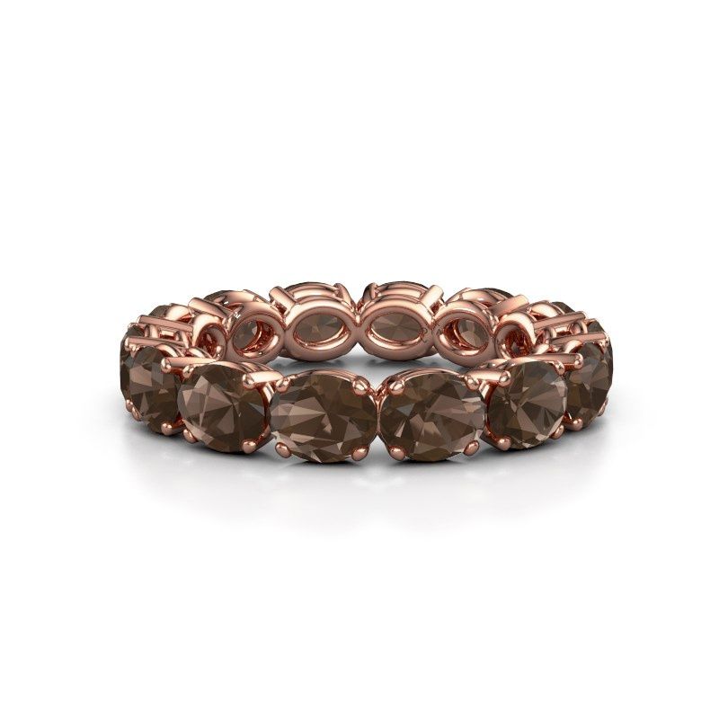 Bild von Ring vivienne ovl 5x4<br/>585 Roségold<br/>Rauchquarz 5x4 mm