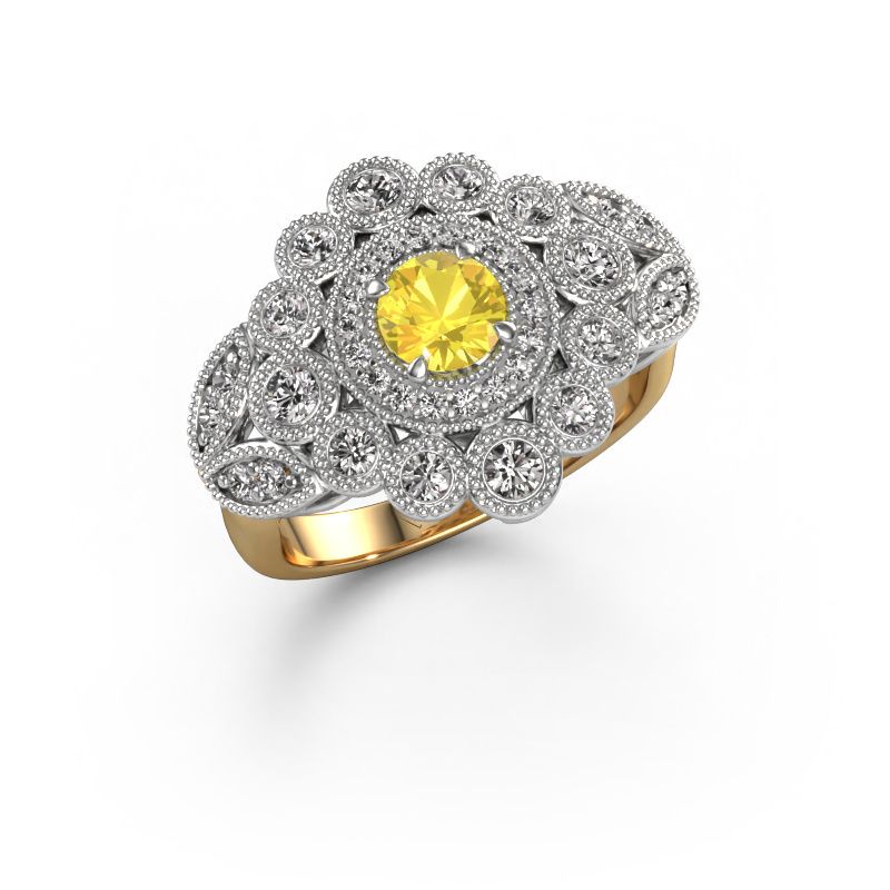 Ring Elia 585 gold yellow sapphire 5 mm