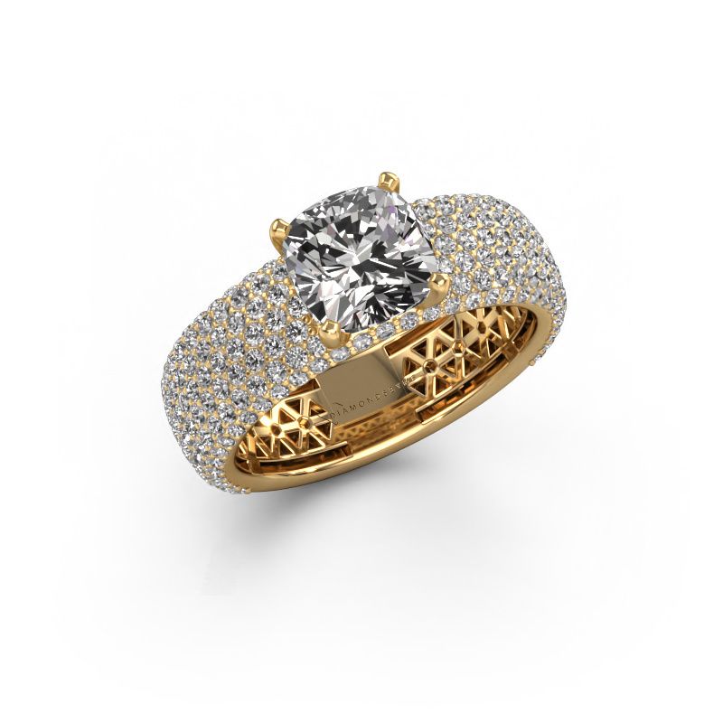 Bague de fiançailles Darcy 585 or jaune diamant 3.37 crt
