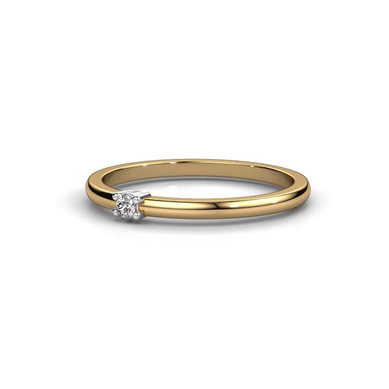 Afbeelding van Ring yasmin 1<br/>585 goud<br/>Diamant 0.03 crt