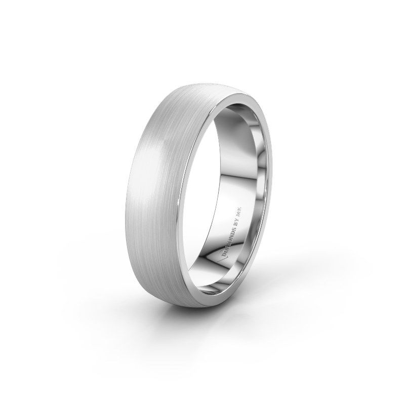 Image of Wedding ring WH0100M26BM<br/>585 white gold ±6x2 mm
