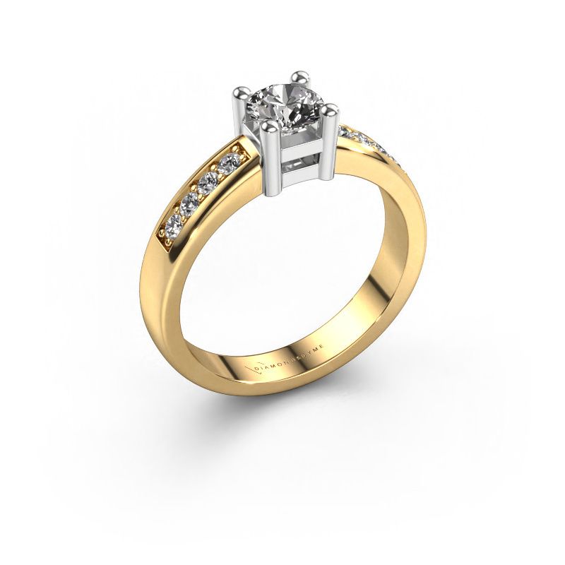 Bague de fiançailles Eline 2 585 or jaune diamant 0.66 crt
