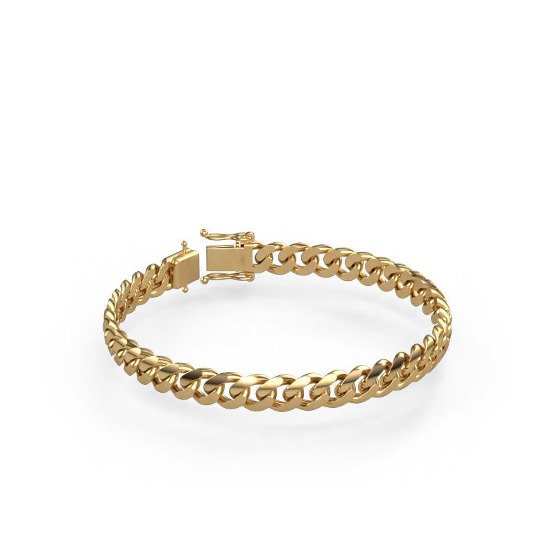 Panzer Armband ±8 mm 585 Gold