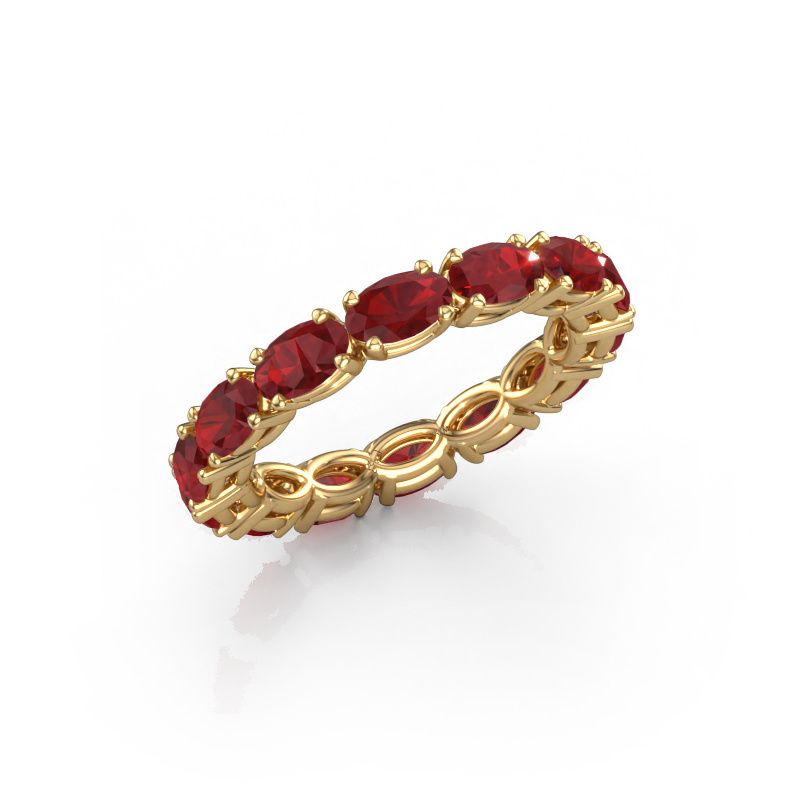 Ring Vivienne OVL 5x3 585 Gold Rubin 5x3 mm