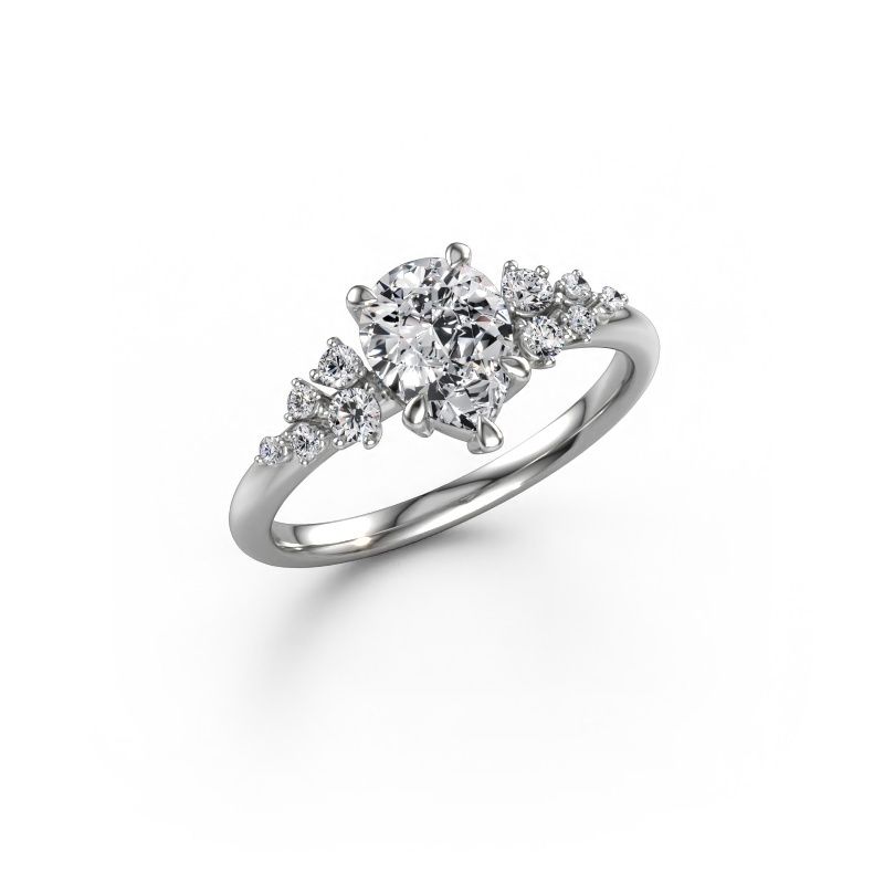 Ring Royce PER 950 Platin Zirkonia 8x6 mm