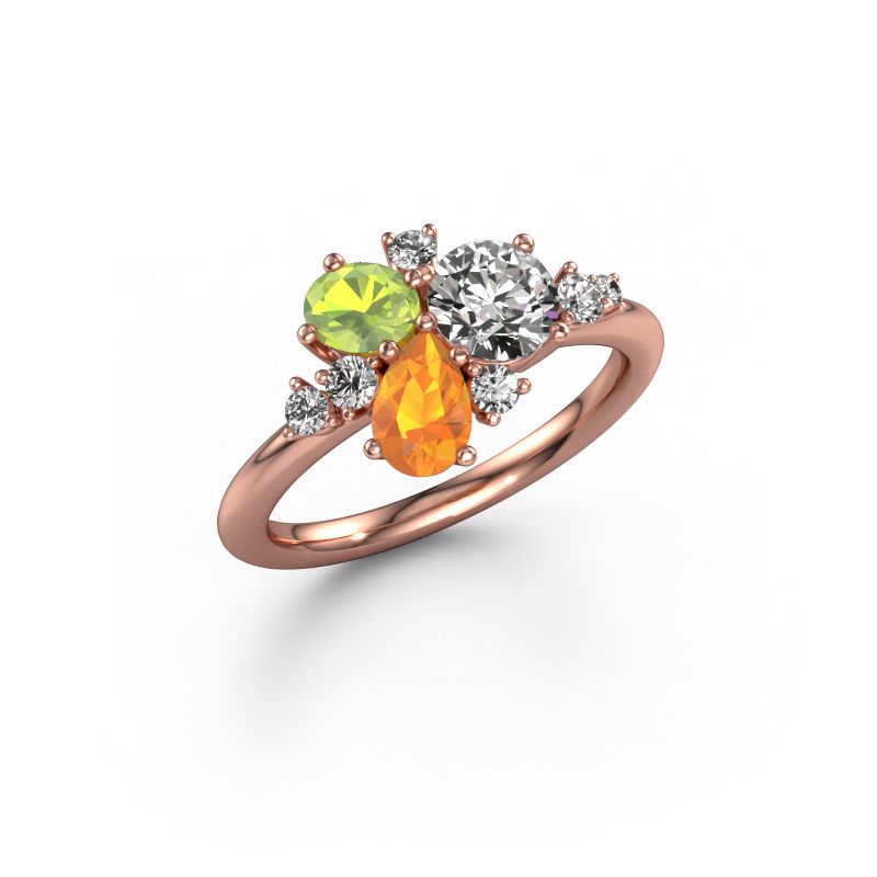 Ring Anja 585 rose gold zirconia 5.4 mm