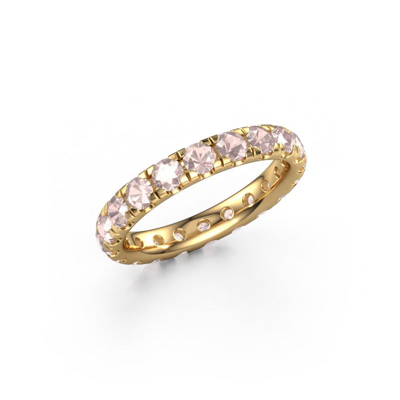 Stackable ring Jackie 3.0 585 gold morganite champagne 3 mm