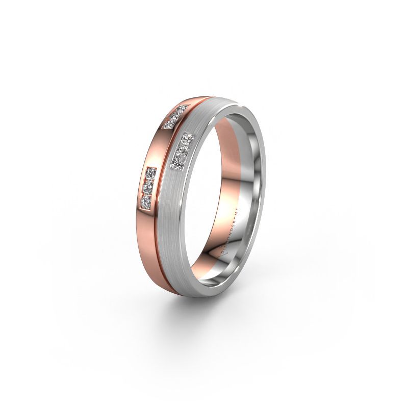 Alliance WH0206L25APM 585 or rose diamant synthétique ±5 x 1,7 mm