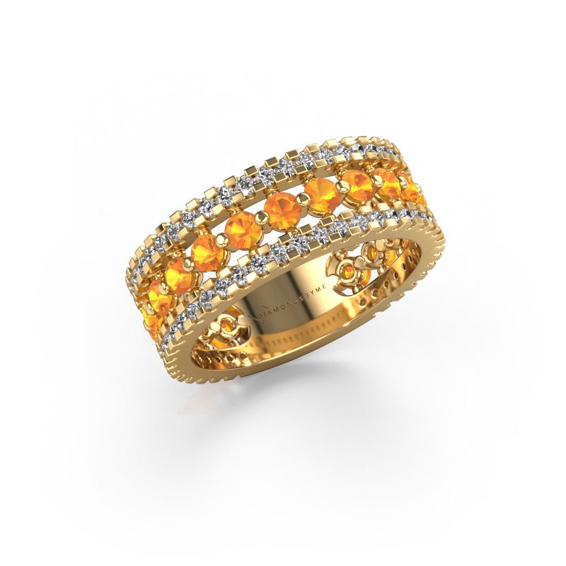 Ring Elizbeth 2 585 gold citrin 2.4 mm