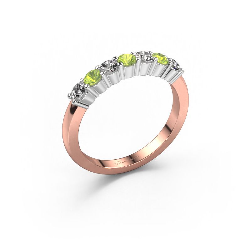 Ring Yasmin 7 585 Roségold Peridot 2.7 mm