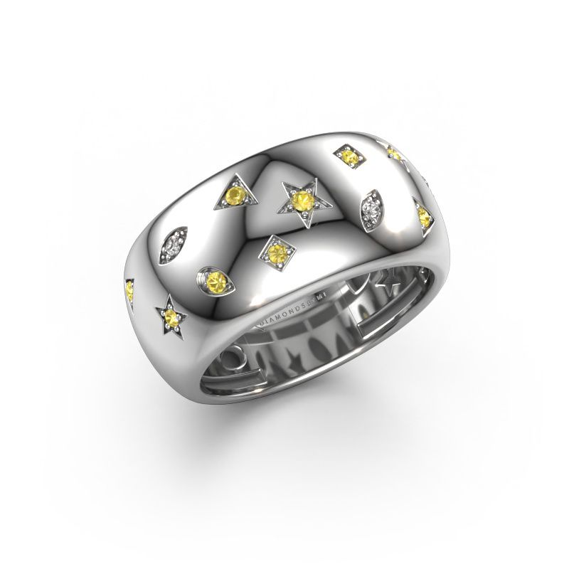 Ring Sasha 1 950 platina diamant 0.03 crt