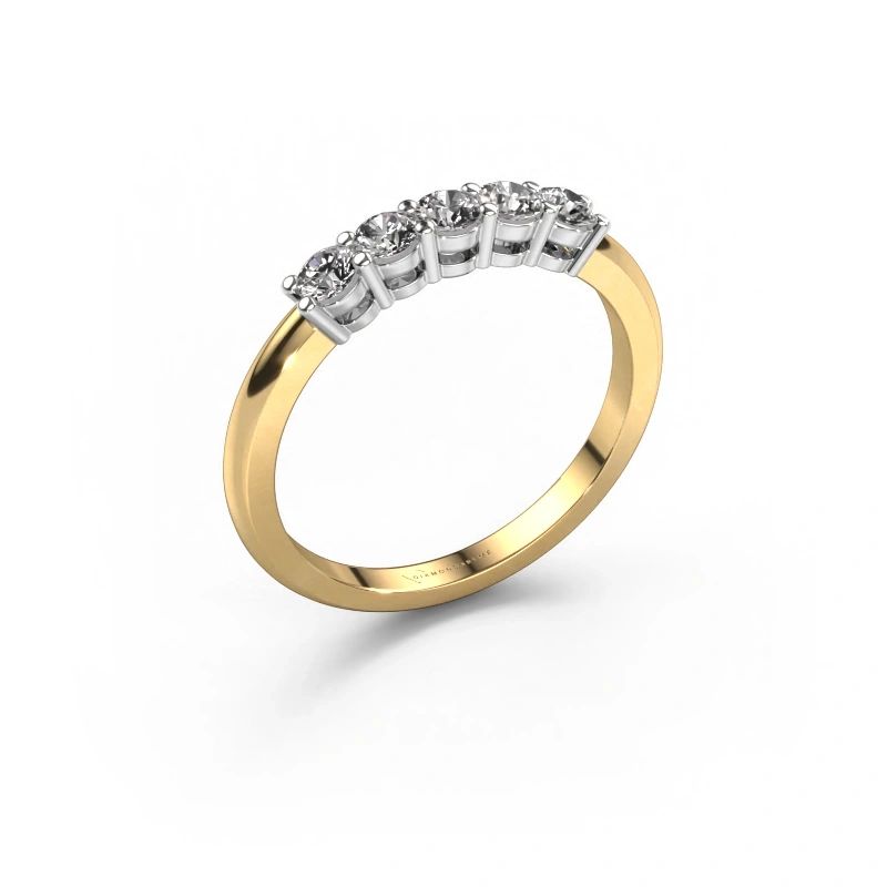 Ring Michelle 5 585 Gold Lab-grown Diamant 0.15 crt
