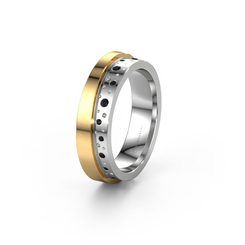 Ehering WH6016L15E 585 Weißgold Schwarz Diamant ±5x2.6 mm