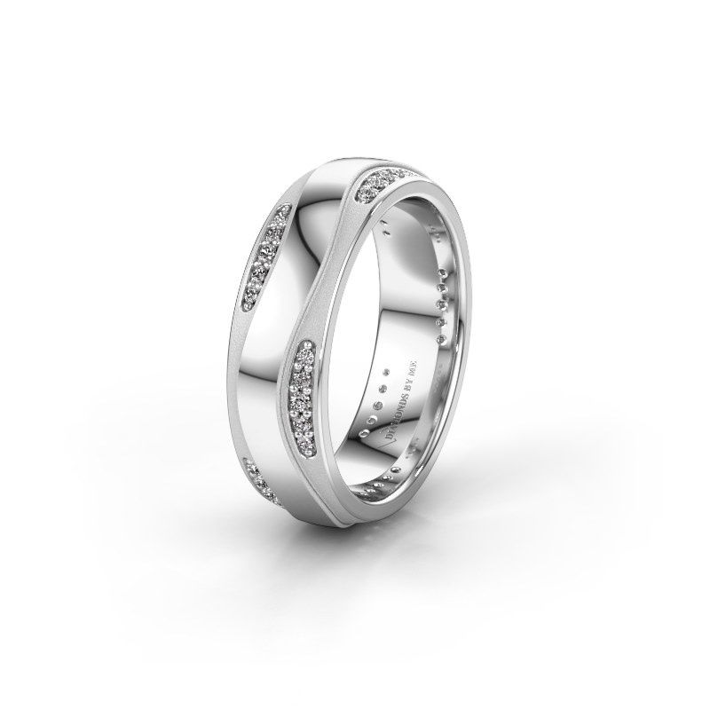Image of Wedding ring WH2062L26BM<br/>950 platinum ±6x2 mm<br/>Diamond