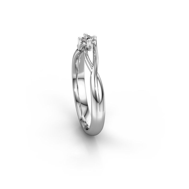 Image of Ring Paulien<br/>585 white gold<br/>Diamond 0.08 crt