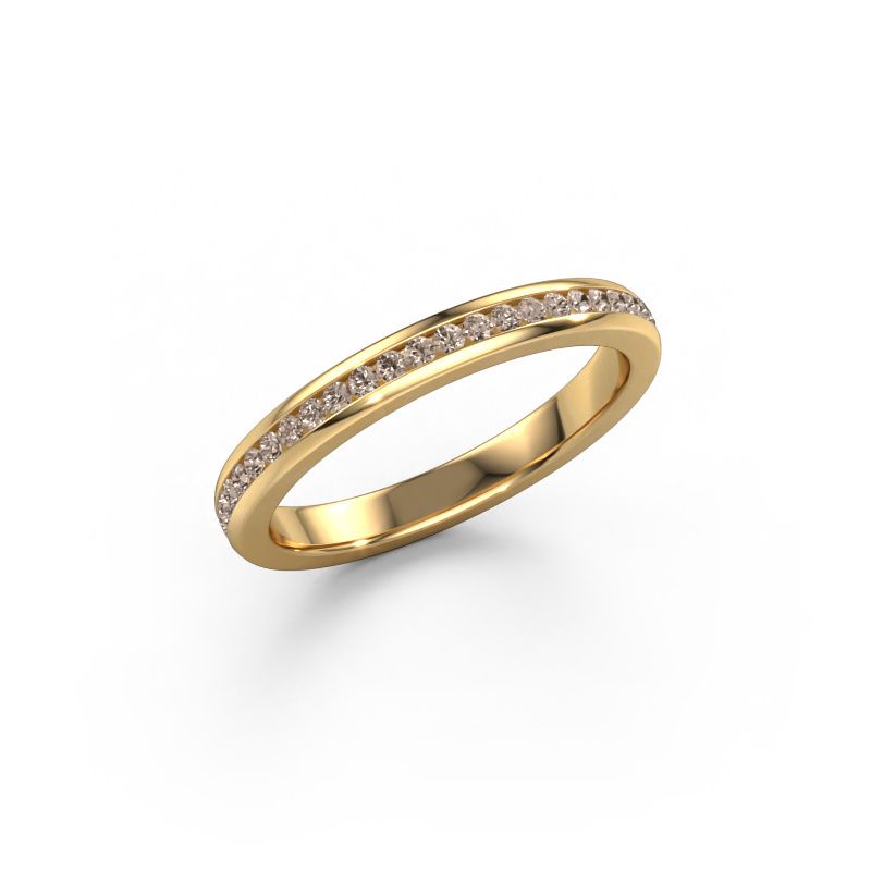 Stackable ring Lura 1 585 gold brown diamond 0.49 crt