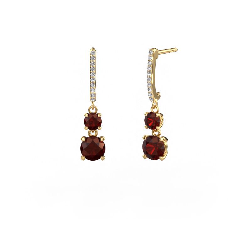 Ohrhänger Tanja 2 585 Gold Granat 4.2 mm