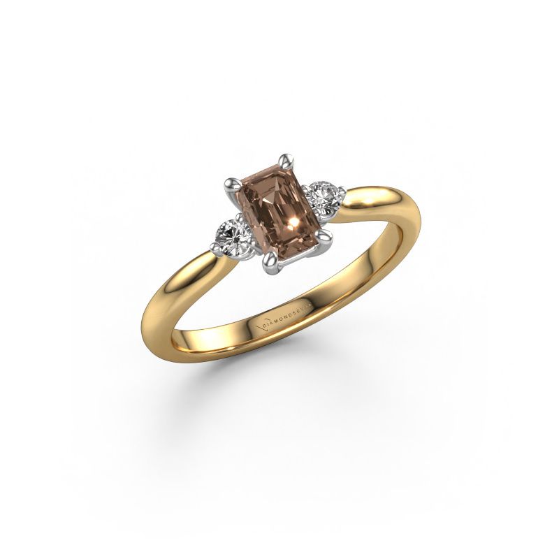 Verlobungsring Lieselot EME 585 Gold Braun Diamant 0.810 crt