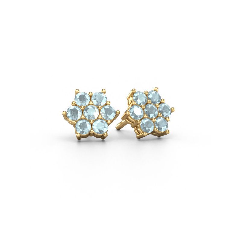 Ohrsteckers Bonita 585 Gold Aquamarin 2.4 mm