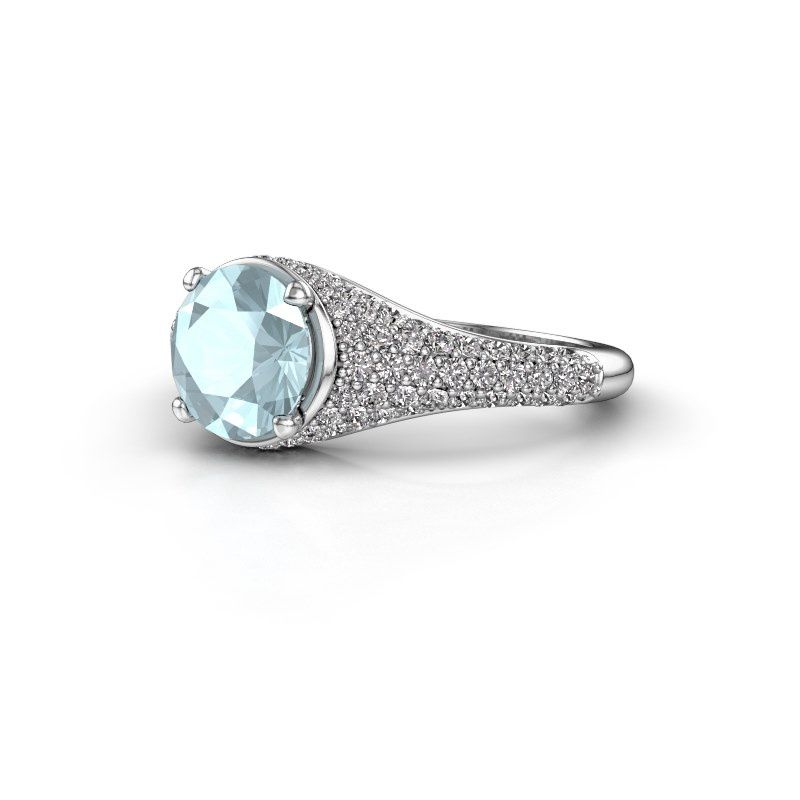 Bild von Verlobungsring lovella<br/>585 Weißgold<br/>Aquamarin 7 mm