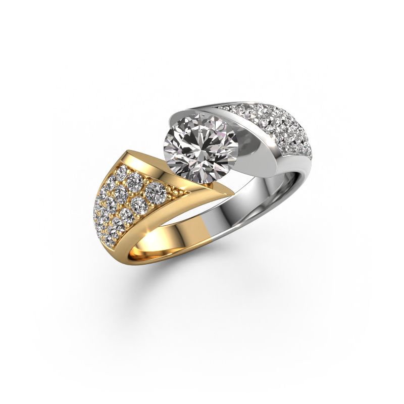 Engagement ring Hojalien 3 585 gold diamond 1.625 crt