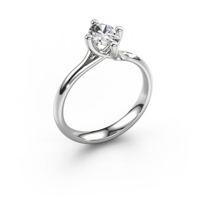 Verlobungsring Dewi Oval 950 Platin Diamant 0.70 crt