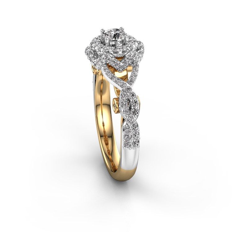Afbeelding van Verlovingsring Cathryn<br/>585 goud<br/>Diamant 0.864 crt