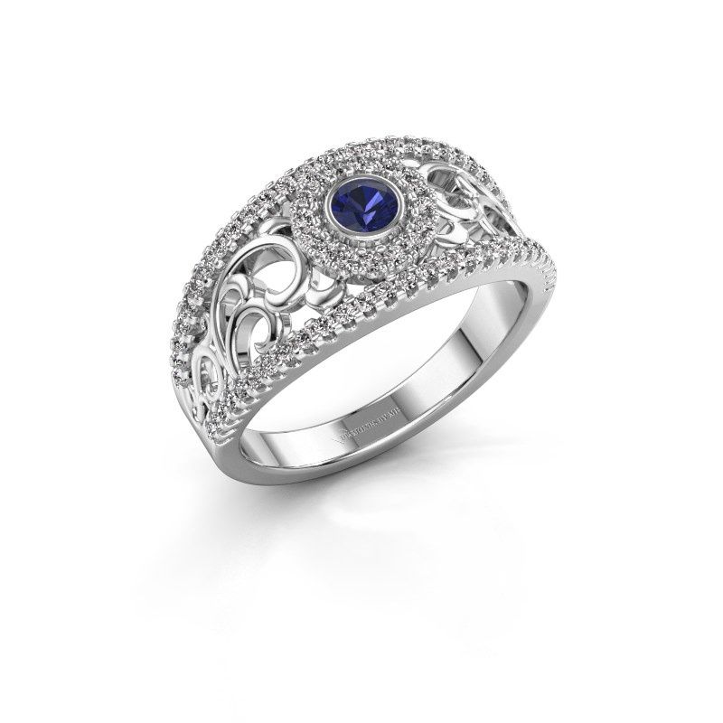 Image of Ring Lavona<br/>950 platinum<br/>Sapphire 3.4 mm