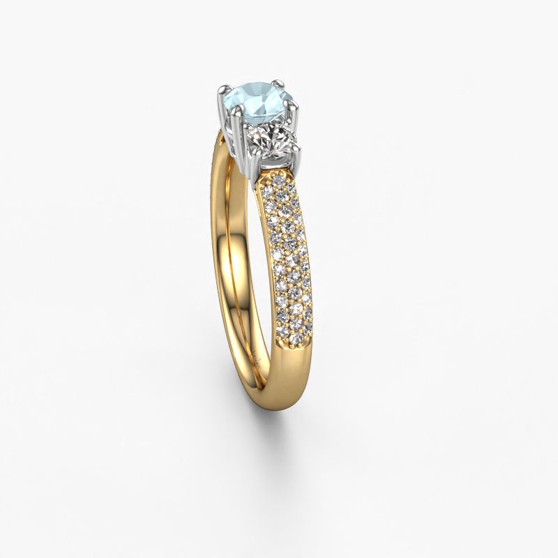 Image of Engagement Ring Marielle Rnd<br/>585 gold<br/>Aquamarine 5 mm