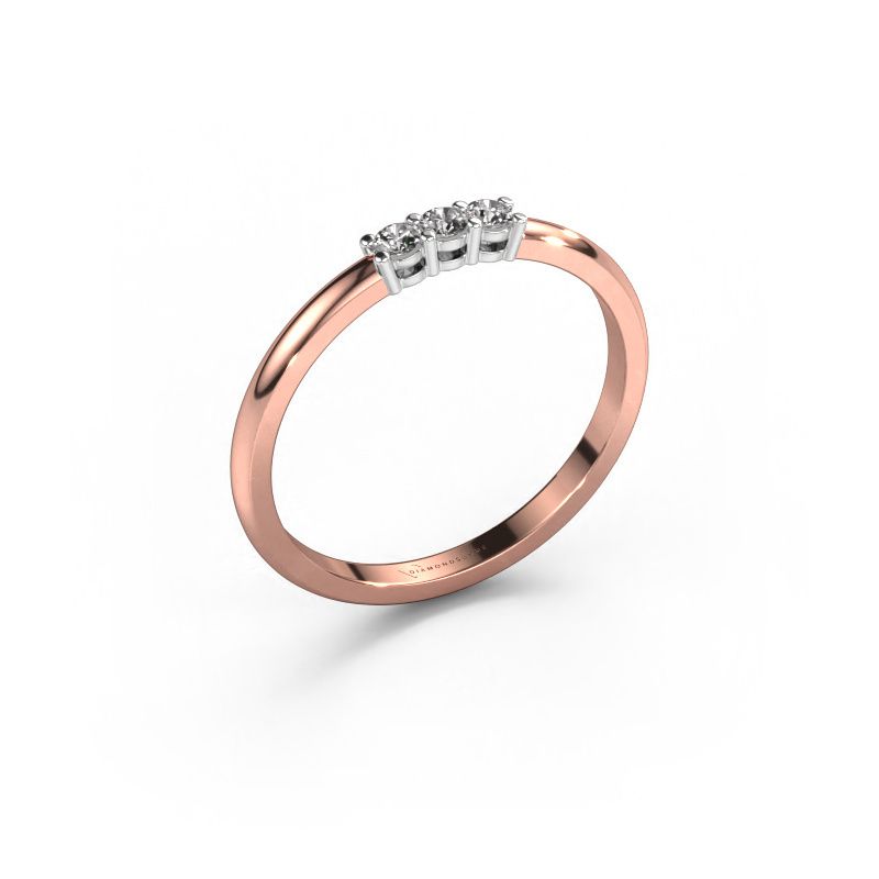 Ring Michelle 3 585 Roségold Diamant 0.09 crt