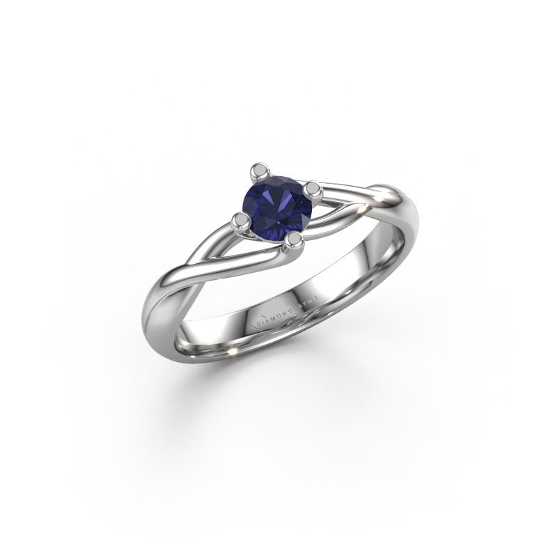 Ring Paulien 950 Platin Saphir 4.2 mm