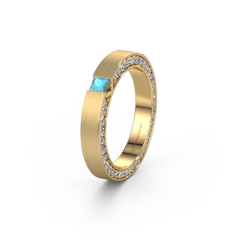 Alliance WH2140L14B 585 or jaune topaze bleue ±3,5x2 mm