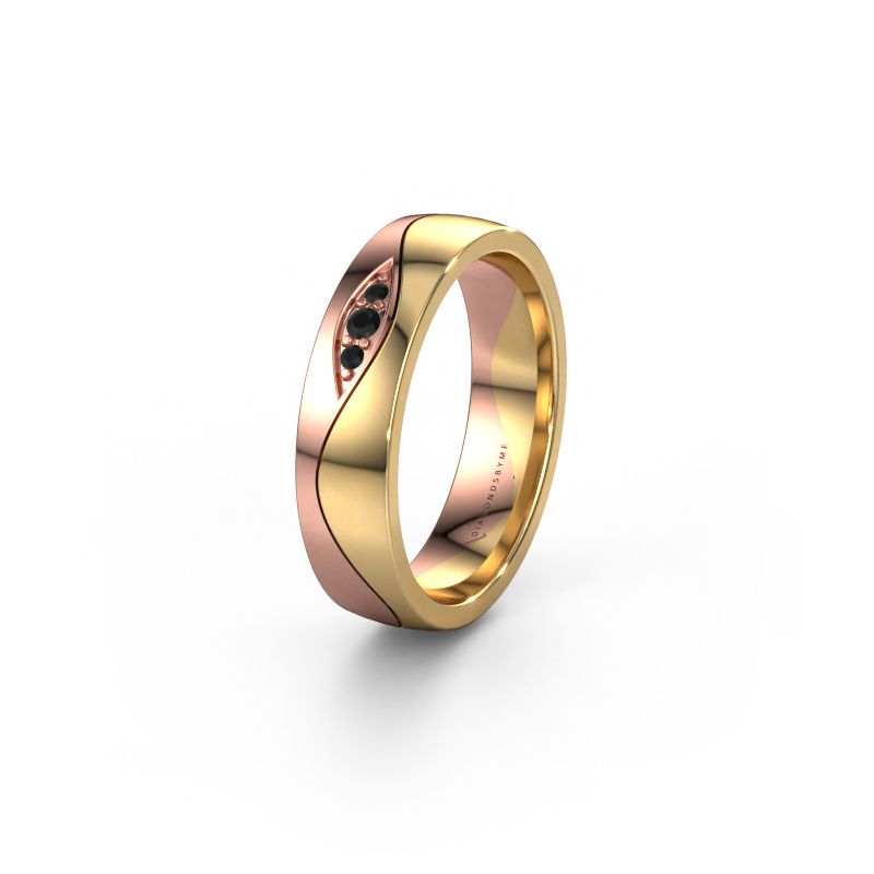Ehering WH0730L25AP 585 Roségold Schwarz Diamant ±5x1.7 mm