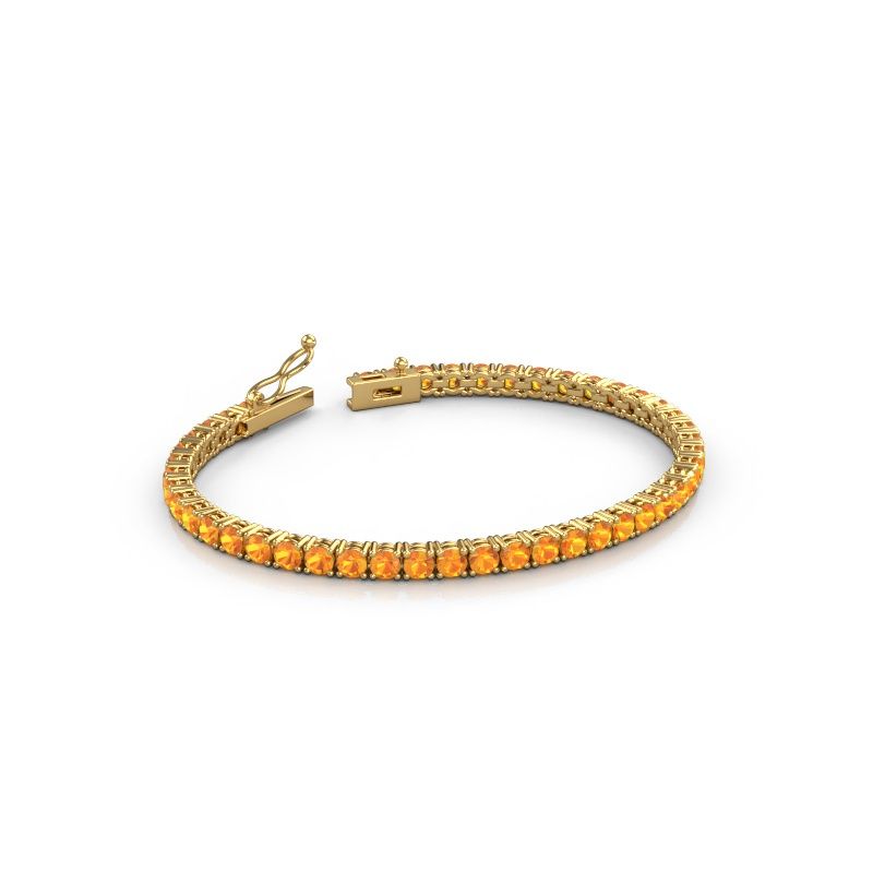 Tennis bracelet Shirley 3.4 585 citrin gold 3.4 mm