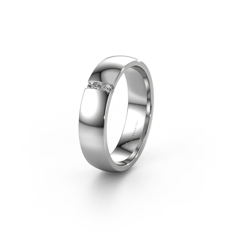 Ehering WH1103L25AP 585 Weißgold Lab-grown Diamant ±5x1.7 mm
