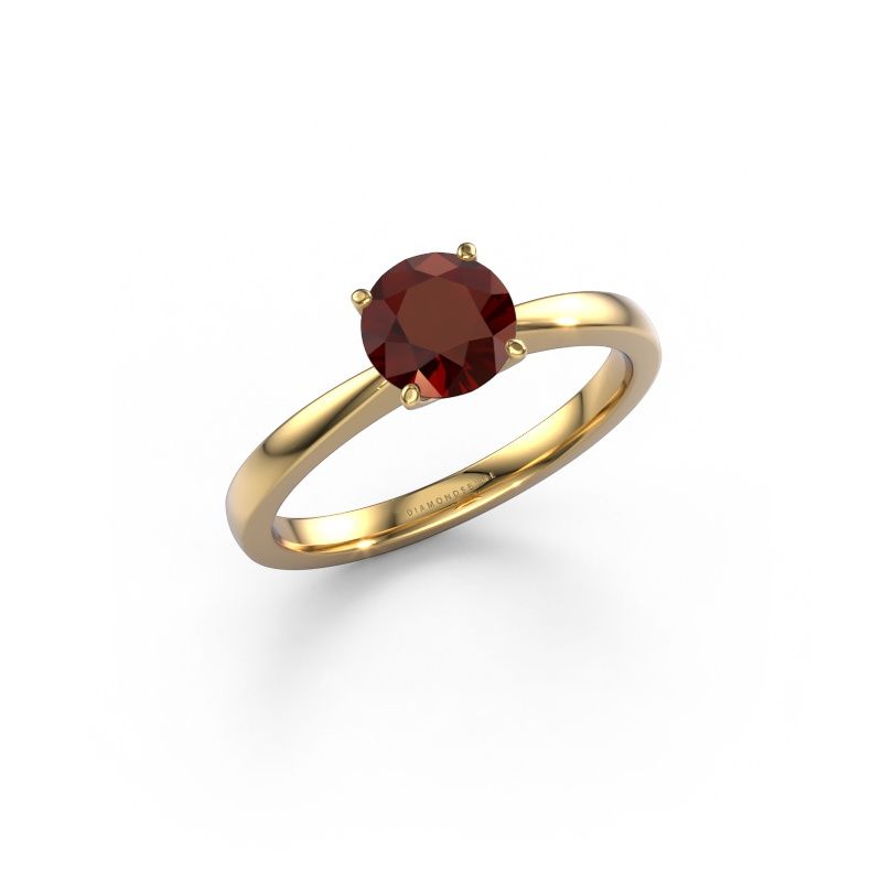 Engagement ring Kitty 585 gold garnet 6.2 mm