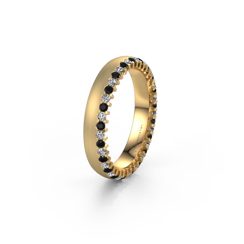 Ehering WH2138L24B 585 Gold Schwarz Diamant ±4x2 mm