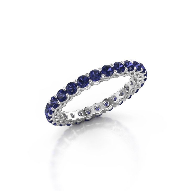Image of Stackable ring Michelle full 2.4 950 platinum sapphire 2.4 mm
