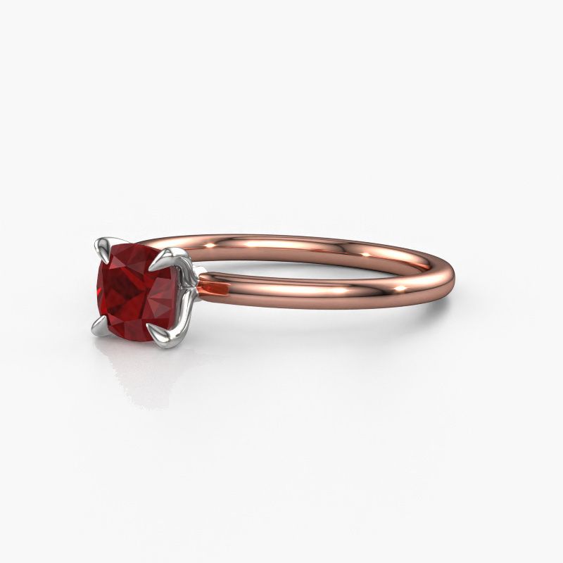 Image of Engagement Ring Crystal Cus 1<br/>585 rose gold<br/>Ruby 5.5 mm