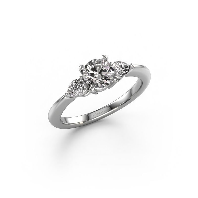 Bague de fiançailles Chanou RND 950 platine diamant 1.02 crt