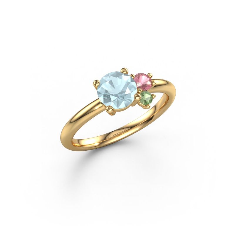 Ring Anouk 585 gold aquamarine 6 mm