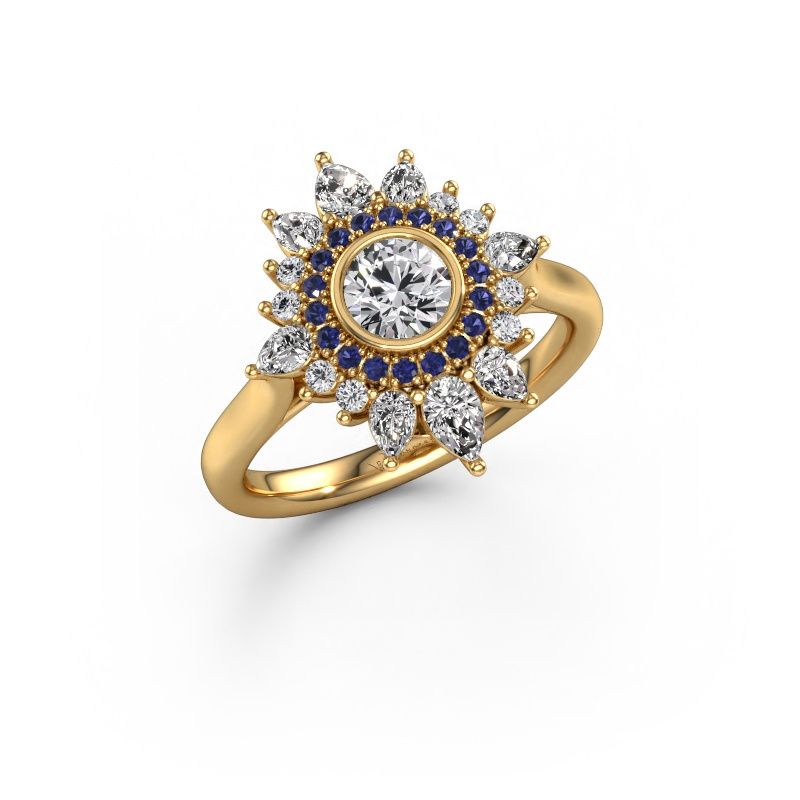 Engagement ring Tianna 585 gold lab-grown diamond 1.636 crt