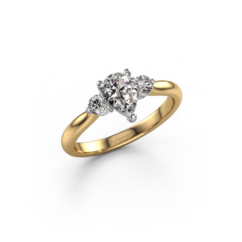 Engagement ring Lieselot PER 585 gold lab-grown diamond 0.84 crt
