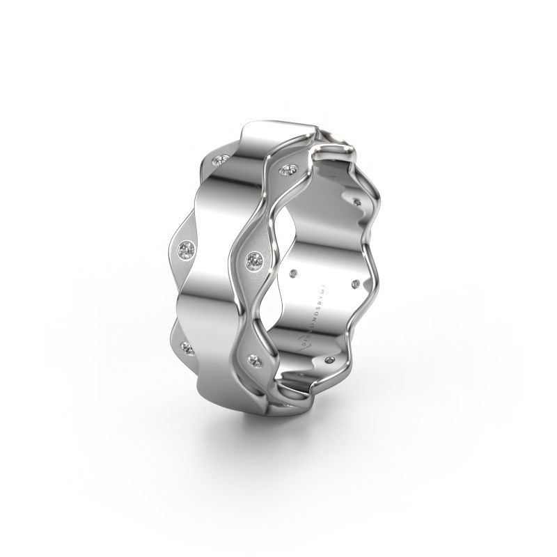 Ehering WH2033L 585 Weißgold Diamant ±7x2.4 mm