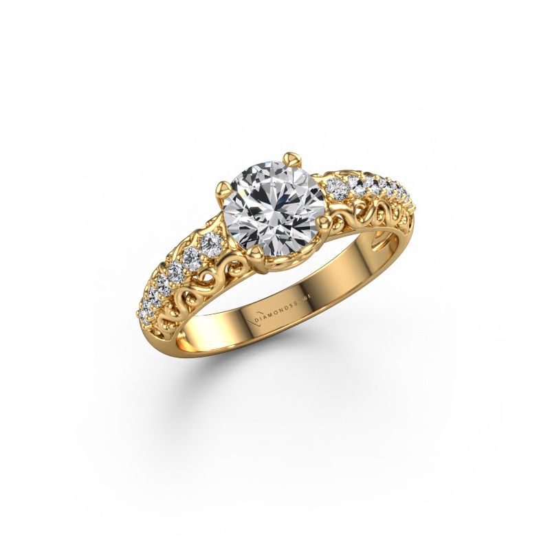 Engagement ring Mellie 585 gold lab grown diamond 1.22 crt