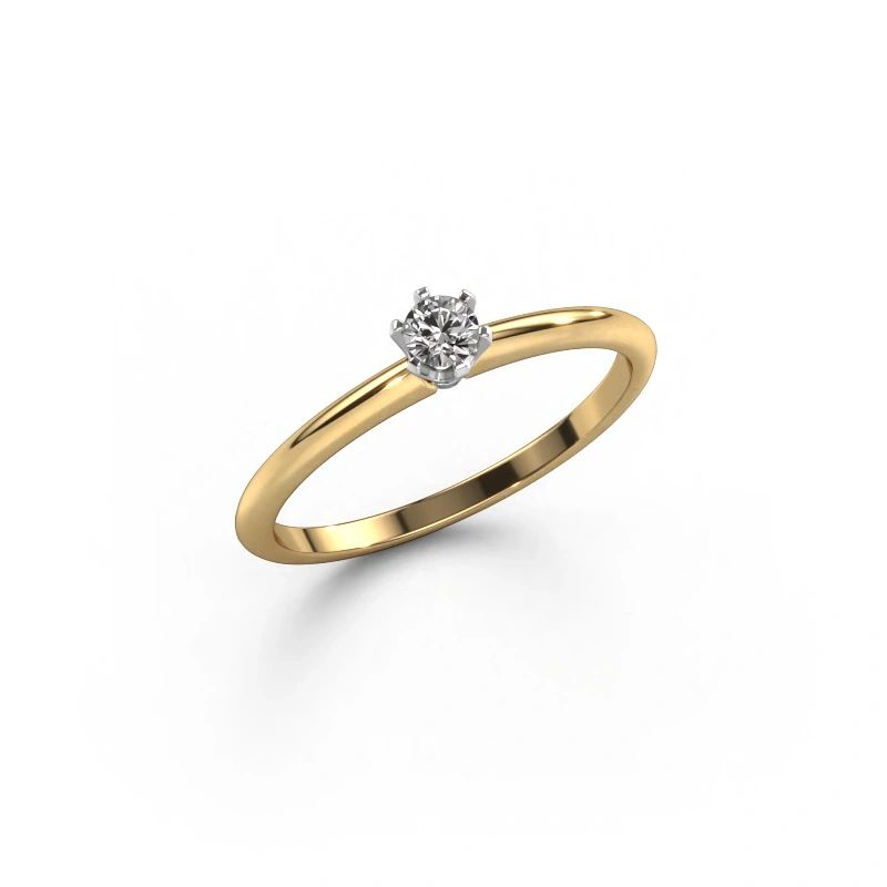 Verlobungsring Tiffy 1 585 Gold Diamant 0.10 crt